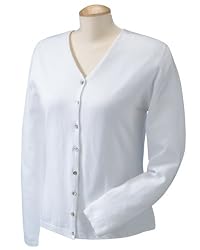 Devon & Jones Pink - Ladies' Stretch Everyday Cardigan Sweater