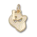 Memphis Grizzlies 1/2in 10k I Heart Logo Pendant/10kt yellow gold