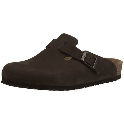 Birkenstock Boston Suede, Style-No. 60901, Unisex Clogs, Mocca, EU 37, normal width
