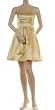 BCBG CITRUS SATIN PLEATED STRAPLESS DRESS NEW 8
