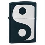 Zippo Ying Yang Black Matte Pocket Lighter