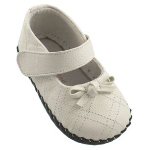 Pediped Lily White Leather Baby Toddler Shoes Mary Janes