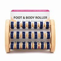The Happy Company 00364 Foot & Body Roller Massaging Fingers - Aqua