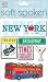 Me & My Big Ideas Soft Spoken Themed Embellishments New York SS-245; 3 Items/Order
