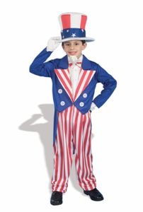 Uncle Sam Child Halloween Costume Size 12-14 Large