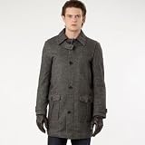 Mantaray-Dark grey wool duffle overcoat