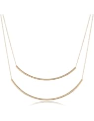 Jules Smith Yellow Gold Double Bar Necklace, 16"