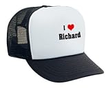 I Love/Heart Richard Adult Mesh Back Cap / Hat KELLY GREEN