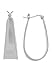 Boma Sterling Silver Matte Finish Horseshoe Hoop title=