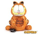 Large Garfield the Cat Cookie Jar With Who Ate Em' All? Great Food Container And Garfield Collectible