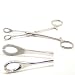 Tongue piercing slotted clamp