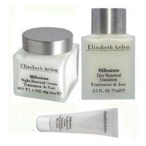 Elizabeth Arden Millenium 3 Piece Set - Day Renewal Emulsion (2.5 oz), Night Renewal Cream (1.7...