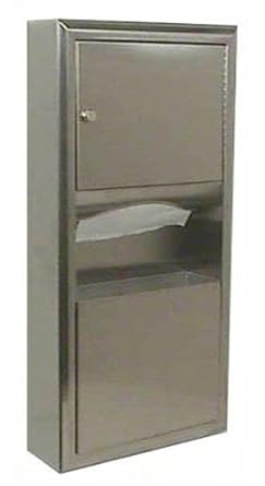 bobrick receptacle surface mounted towel paper waste dispenser classicseries stainless flash sorry player priced consider lower