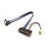 22 Pin SATA Cable with 3 Pin Power and Right Angle Latching SATA