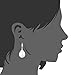 Lureme Women 10mm Teardrop Cream Faux Simulated Pearl Silver Tone French Hook Drop Earrings 02001446