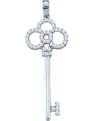 0.48CTW DIAMOND KEY PENDANT
