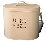 from Bird Seed Tin Large Cream Enamel Bird Seed Tin - Shabby Chic Vintage