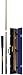 Master Billiards Hand-Spliced Snooker Cue, Extension Plus FREE Solid Case - 2-piece solid Rosewood & Ash Cue