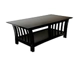 American Furniture Alliance Florenzia Coffee Table, Black Lacquer