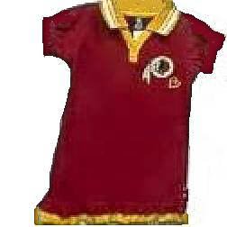 Washington Redskins Girls Polo Dress, Size= 6X