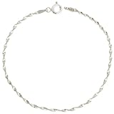 Sterling Silver Italian Twisted Herringbone Necklace Chain Nickel Free 2mm wide, available in 7 thru 30 inch lengths