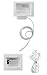 Datacomm Electronics 50-6623-WH-KIT Flat Panel TV Cable Organizer Kit with Power Solution