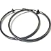 Beautiful Large Classic Hoop Clip Earrings for Non-Pierced Ears Hematite/Gray Tone ~ ...