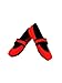 Nufoot Betsy Lou Women's Shoes, Foldable & Flexible Flats, Slipper Socks, Travel Slippers & Exercise Shoes, Dance Shoes, Yoga Socks, House Shoes, Indoor Slippers, Red, X-Large