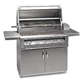 Alfresco Gas Grills Classic 42 Inch Propane Gas Grill With Rotisserie On Cart