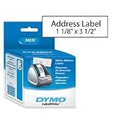 Address Labels, 1-1/8 x 3-1/2, White, 700/Box