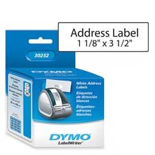 Dymo Corporation DYM30252 Address Labels- 1-.13in.x3-.50in.- 350 Labels-RL- White