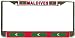 Maldives Maldivian Flag Chrome Metal License Plate Frame Holder