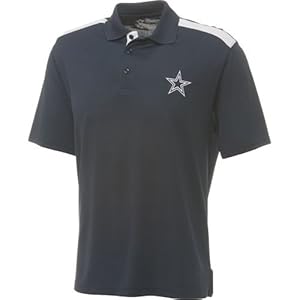 Dallas Cowboys Men's Edge Performance Polo Navy Small