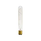 EXIT SIGN LIGHT BULB 25 WATTS T6.5 TUBULAR DC BAYONET BASE LONG LIFE CLEAR GLASS