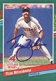 Tom Brookens, Cleveland Indians Autographed Card