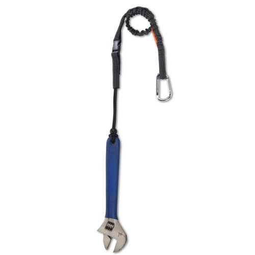 Ergodyne Squids® 3102EXT Tool Lanyard - Detachable/Single Carabiner-5lb, Black