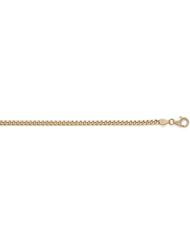 CleverEves 14Kt Yellow Gold Curb 3.4mm Bracelet