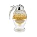 Norpro 1 Cup Glass Bee Hive Honey Syrup Dispenser Pot Jar with Trigger Stand
