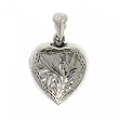 Solid Sterling Silver Heart Locket for 2 Pictures