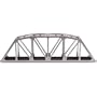 HO KIT Code 83 18" Through Truss Bridge, Silver