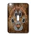 Doreen Erhardt Dog Breed Collection - English Toy Spaniel Dog Love Dog Breed in Gray and Brown - Light Switch Covers - single toggle switch
