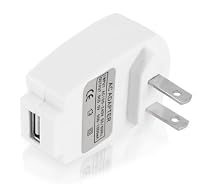 White USB Wall AC Charger for Zune/Sansa/Zen/iPod