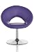 Design Club Sessel Bellini Lila Napalon Leder Drehsessel