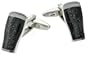 Dark beer guiness stout style cufflinks with presentation box