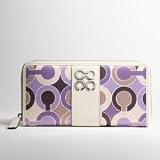 コーチ coach  ジュリア アウトライン オプアート アコーディオン(ライラックマルチカラー)