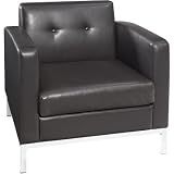 Review Avenue Six  / Avenue Six 210024 Wallstreet Armchair - Espresso Faux Leather
