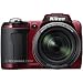 Nikon Coolpix L110 12.1MP Digital Camera with 15x Optical Vibration Reduction (VR) Zoom and 3.0-Inch LCD (Red)