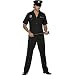 Polizistenkost�m Kost�m Polizist Polizei US Cop USA in schwarz Uniform f�r Herren Herrenkost�m Fasching Karneval Gr. M / 48 - 50
