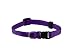 Pet Supplies : Small Solid Adjustable Pet Collar with EZ Snap Buckle, Purple