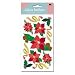 Boutique Le Grande Dimensional Christmas Stickers: Poinsettias & Holly